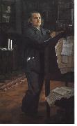 Valentin Serov Compositor Alexander Serov por Valentin Serov, 1887-1888 Germany oil painting artist